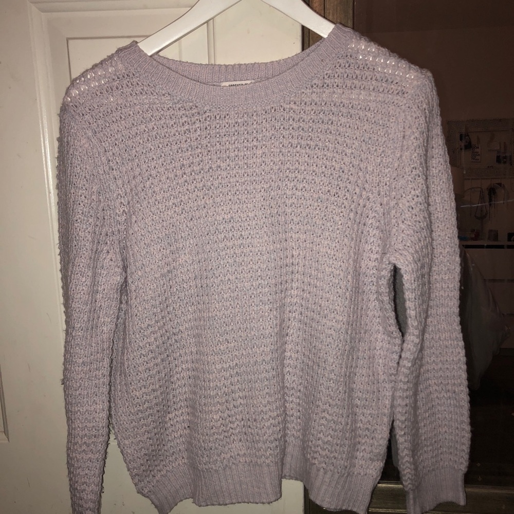 Light purple forever 21 knit sweater